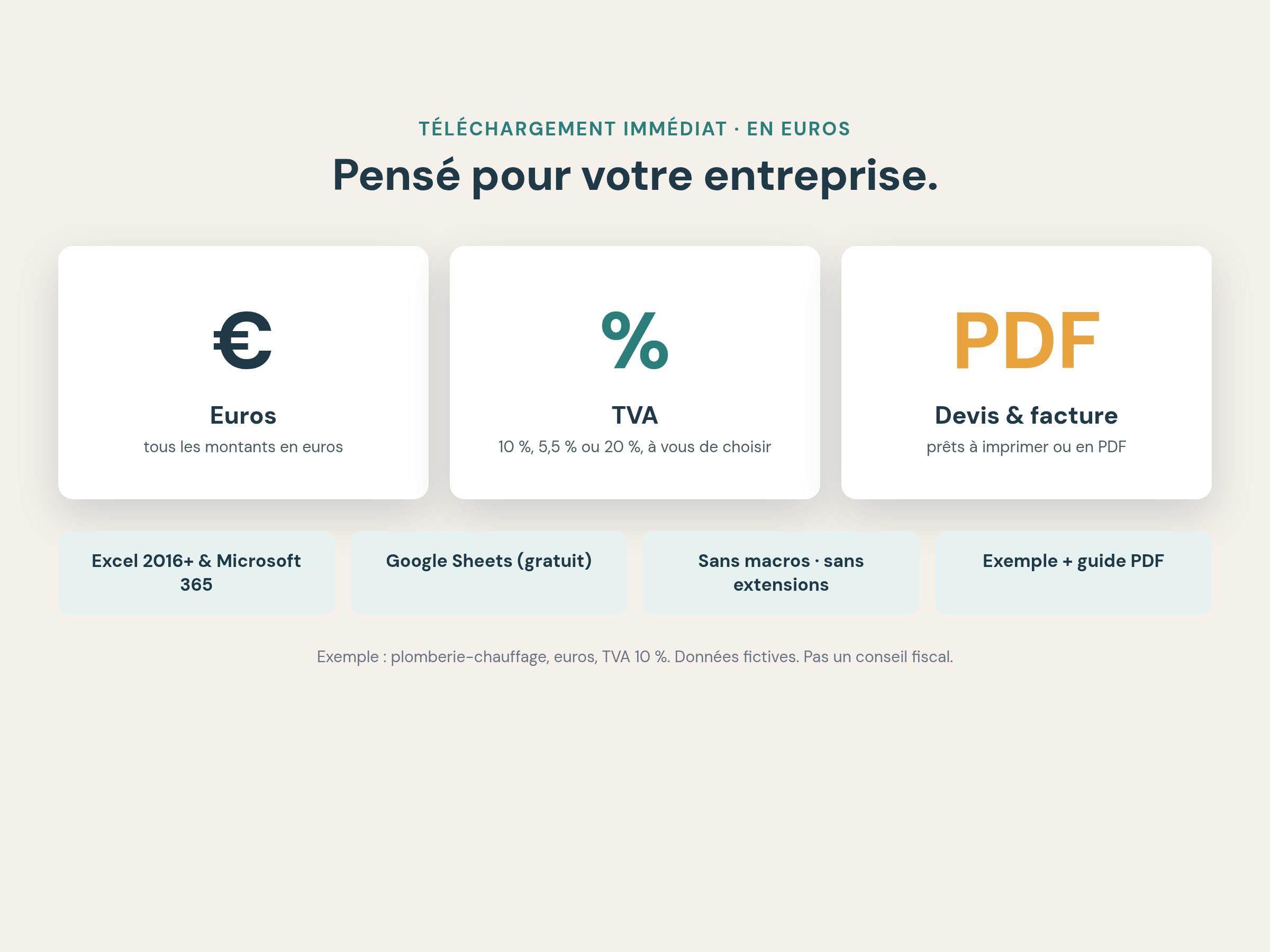 Devises au choix, dont l’euro
